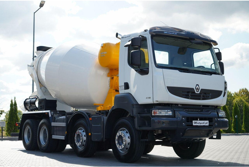 Renault KERAX 430 DXI / EURO 5 / 8X4 / BETONOMIESZARKA / 9 m3 / SCHWING - Concrete mixer truck: picture 1 Renault KERAX 430 DXI / EURO 5 / 8X4 / BETONOMIESZARKA / 9 m3 / SCHWING - Concrete mixer truck: picture 1