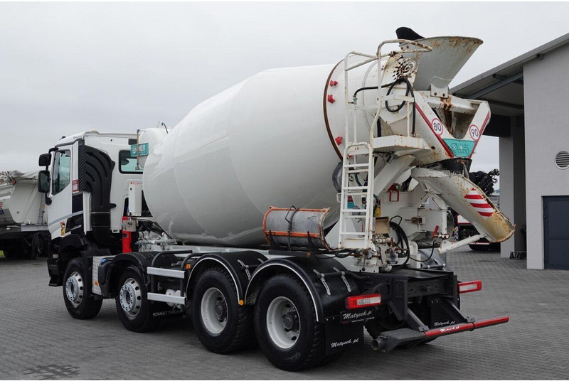 Renault T 460 / 8X4 / BETONOMIESZARKA / GRUSZKA 9M3 / IMER / ALUFELGI / - Concrete mixer truck: picture 3 Renault T 460 / 8X4 / BETONOMIESZARKA / GRUSZKA 9M3 / IMER / ALUFELGI / - Concrete mixer truck: picture 3