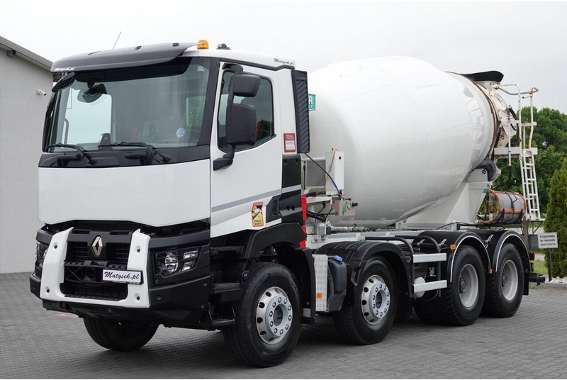 Renault T 460 / 8X4 / BETONOMIESZARKA / GRUSZKA 9M3 / IMER / ALUFELGI / - Concrete mixer truck: picture 2 Renault T 460 / 8X4 / BETONOMIESZARKA / GRUSZKA 9M3 / IMER / ALUFELGI / - Concrete mixer truck: picture 2