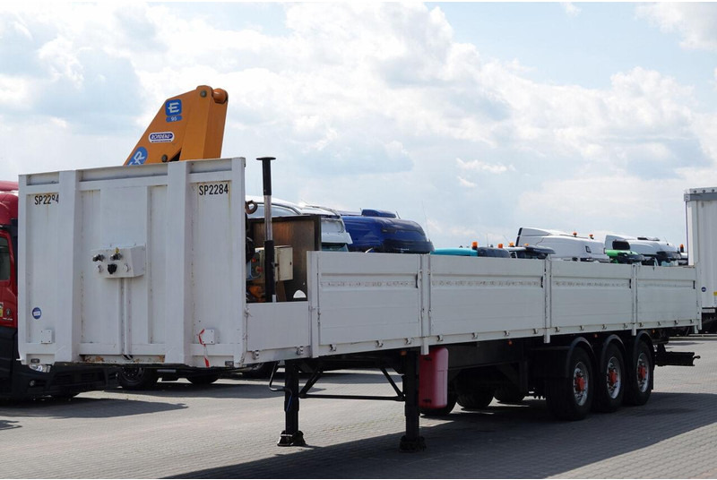 Samro NACZEPA BURTOWA / + HDS EFFER 95-3S - WYSÓW : 9 METRÓW / SPROWA - Dropside/ Flatbed semi-trailer: picture 1 Samro NACZEPA BURTOWA / + HDS EFFER 95-3S - WYSÓW : 9 METRÓW / SPROWA - Dropside/ Flatbed semi-trailer: picture 1