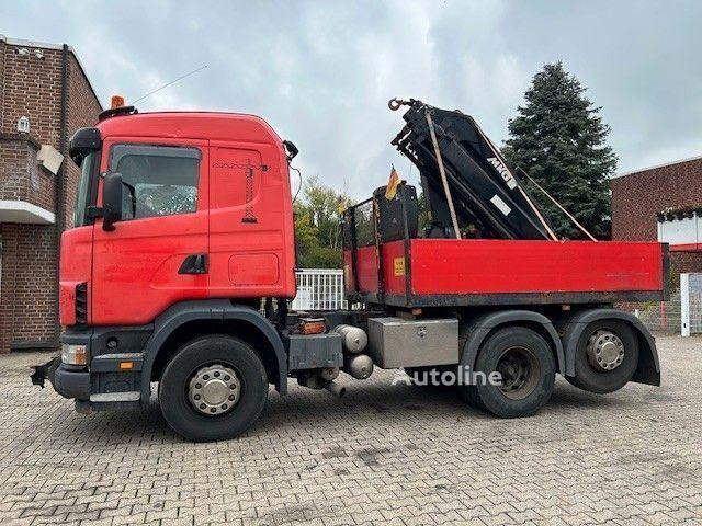 Scania 124 L 470 - Flatbed + crane - Dropside/ Flatbed truck, Crane truck: picture 1 Scania 124 L 470 - Flatbed + crane - Dropside/ Flatbed truck, Crane truck: picture 1