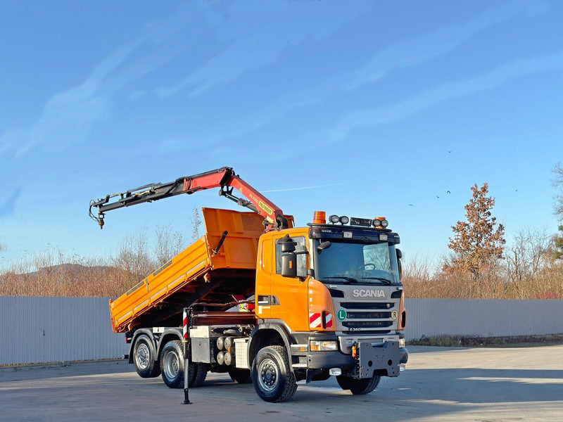 Scania G 360 * KIPPER 4,60m * PALFINGER PK 11002/ 4x4 - Tipper, Crane truck: picture 2 Scania G 360 * KIPPER 4,60m * PALFINGER PK 11002/ 4x4 - Tipper, Crane truck: picture 2