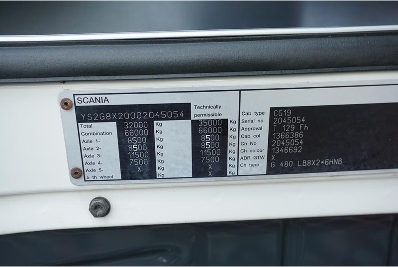 Dropside/ Flatbed truck, Crane truck Scania G 480 / 8 X 2 / SKRZYNIOWY + HDS / HMF THOR - O K6 + JIB FJ 2000: picture 11 Dropside/ Flatbed truck, Crane truck Scania G 480 / 8 X 2 / SKRZYNIOWY + HDS / HMF THOR - O K6 + JIB FJ 2000: picture 11