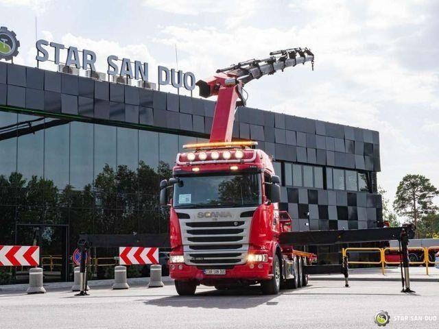 Scania R450 8x4 Palfinger PK 65002 SH HDS Crane - Dropside/ Flatbed truck, Crane truck: picture 2 Scania R450 8x4 Palfinger PK 65002 SH HDS Crane - Dropside/ Flatbed truck, Crane truck: picture 2