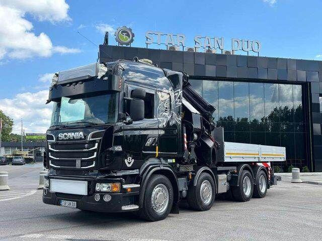 Dropside/ Flatbed truck, Crane truck Scania R560 8x2 PALFINGER PK 92002 SH Fly Jib Winch 5t: picture 12