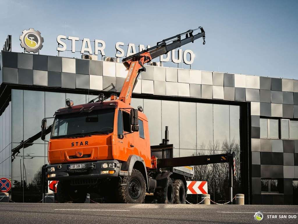 MAN STAR 266 MAN 6x6 PALFINGER PK 18001 Crane Kran - Crane truck: picture 2 MAN STAR 266 MAN 6x6 PALFINGER PK 18001 Crane Kran - Crane truck: picture 2