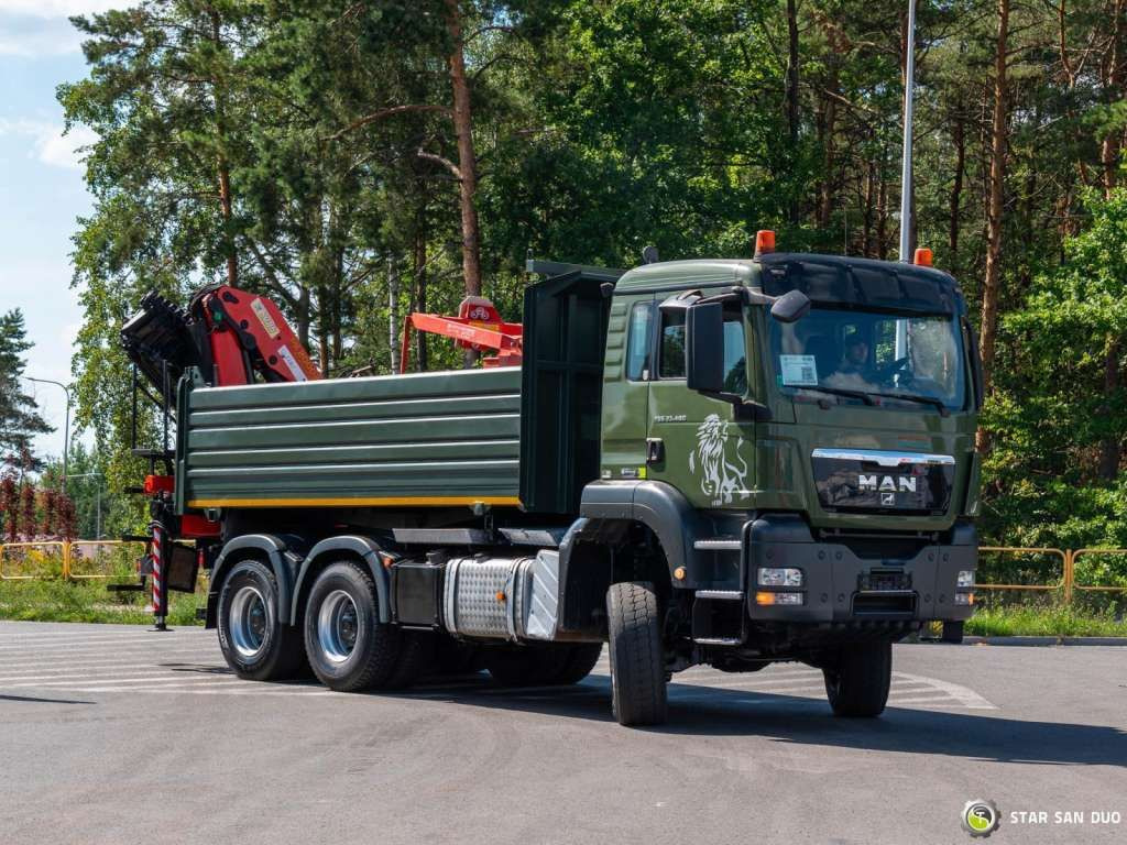 Tipper MAN  TGS 35.480 PALFINGER PK 20002 HDS Grapple Tippe: picture 12