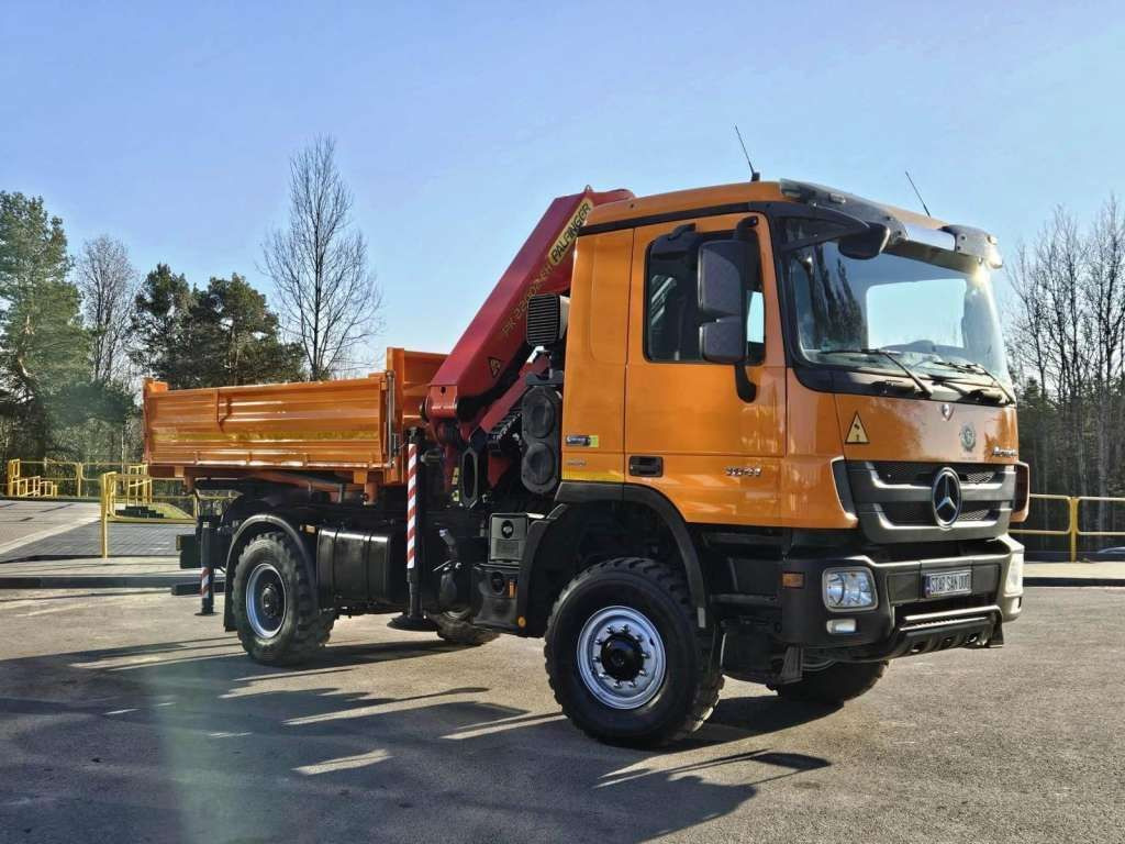 Mercedes-Benz ACTROS 1841 4x4 PALFINGER PK 22002 CRANE KIPER - Crane truck, Tipper: picture 4 Mercedes-Benz ACTROS 1841 4x4 PALFINGER PK 22002 CRANE KIPER - Crane truck, Tipper: picture 4