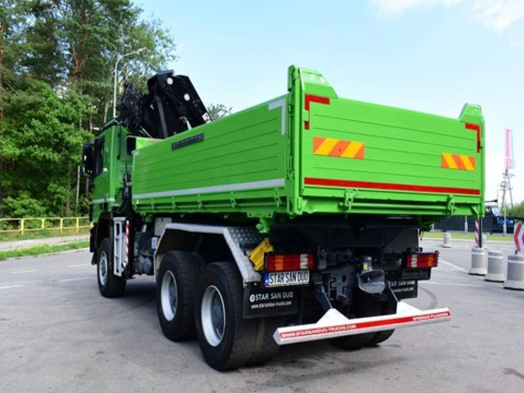 Tipper Mercedes-Benz  ACTROS 3346 6x6 HIAB 244EP-4 Crane Kipper: picture 7
