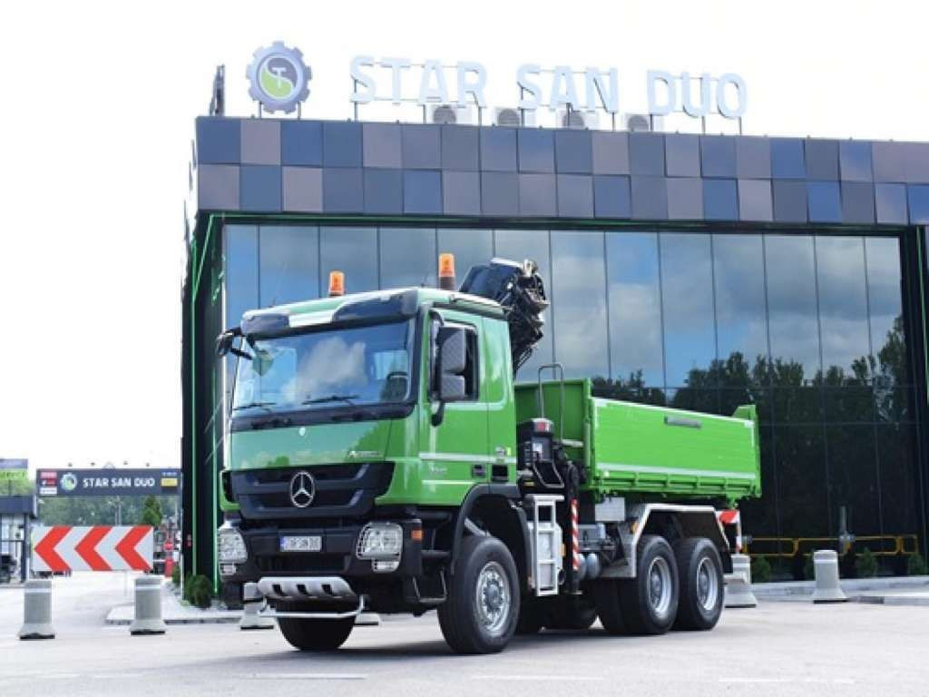 Mercedes-Benz  ACTROS 3346 6x6 HIAB 244EP-4 Crane Kipper - Tipper: picture 3 Mercedes-Benz  ACTROS 3346 6x6 HIAB 244EP-4 Crane Kipper - Tipper: picture 3
