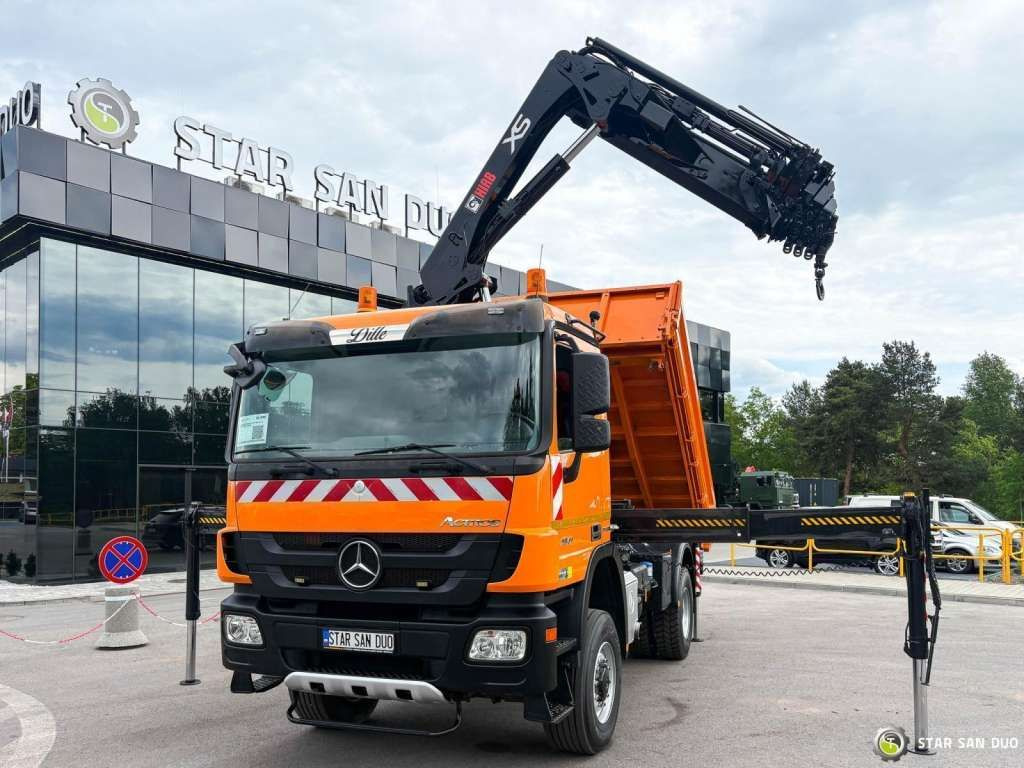 Mercedes-Benz  Actros 1841 AK 4x4 Hiab 288E-7 Crane Kipper - Tipper: picture 4 Mercedes-Benz  Actros 1841 AK 4x4 Hiab 288E-7 Crane Kipper - Tipper: picture 4