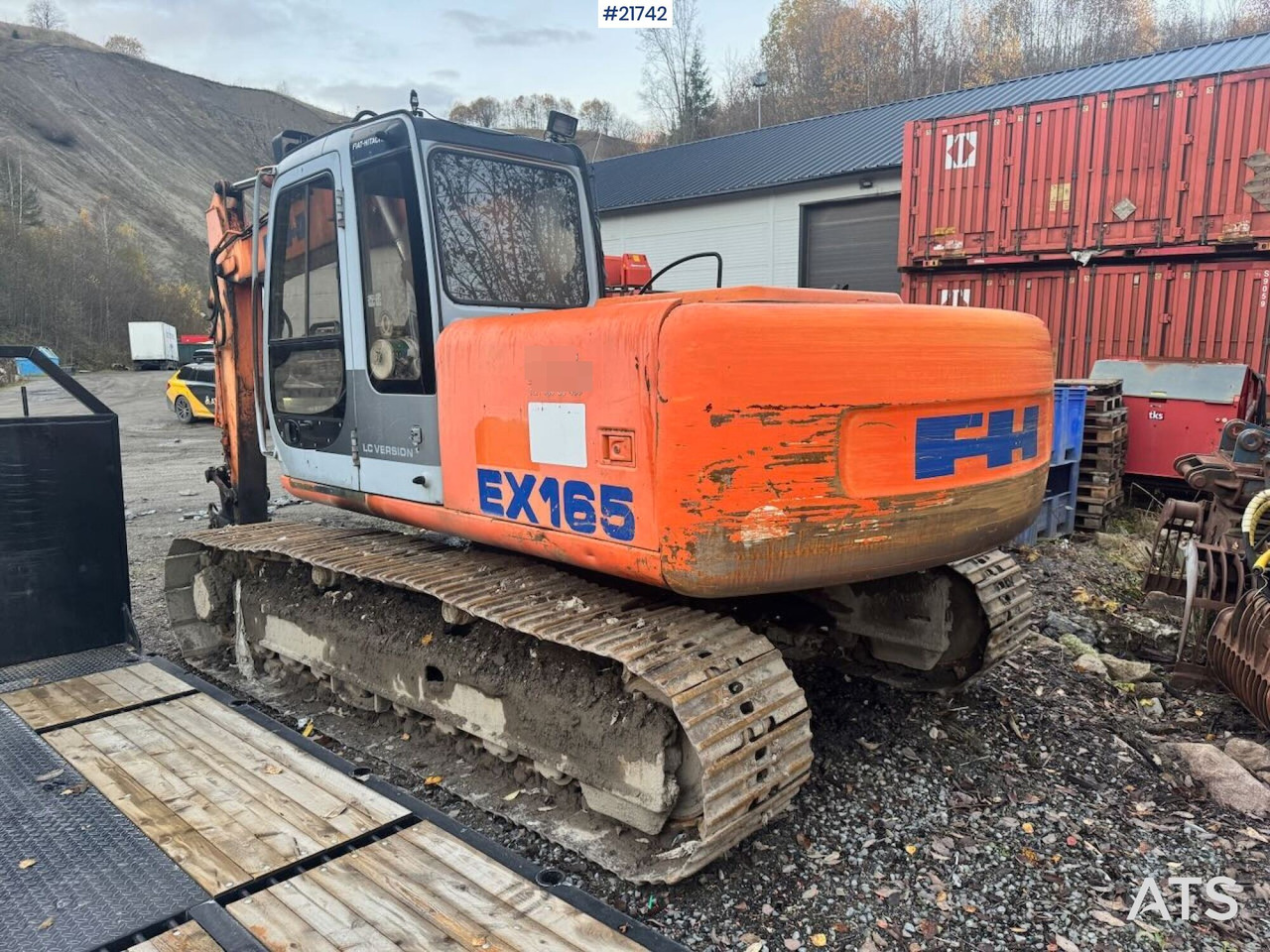 Crawler excavator Hitachi EX165 beltegraver m/ 2 skuffer: picture 6