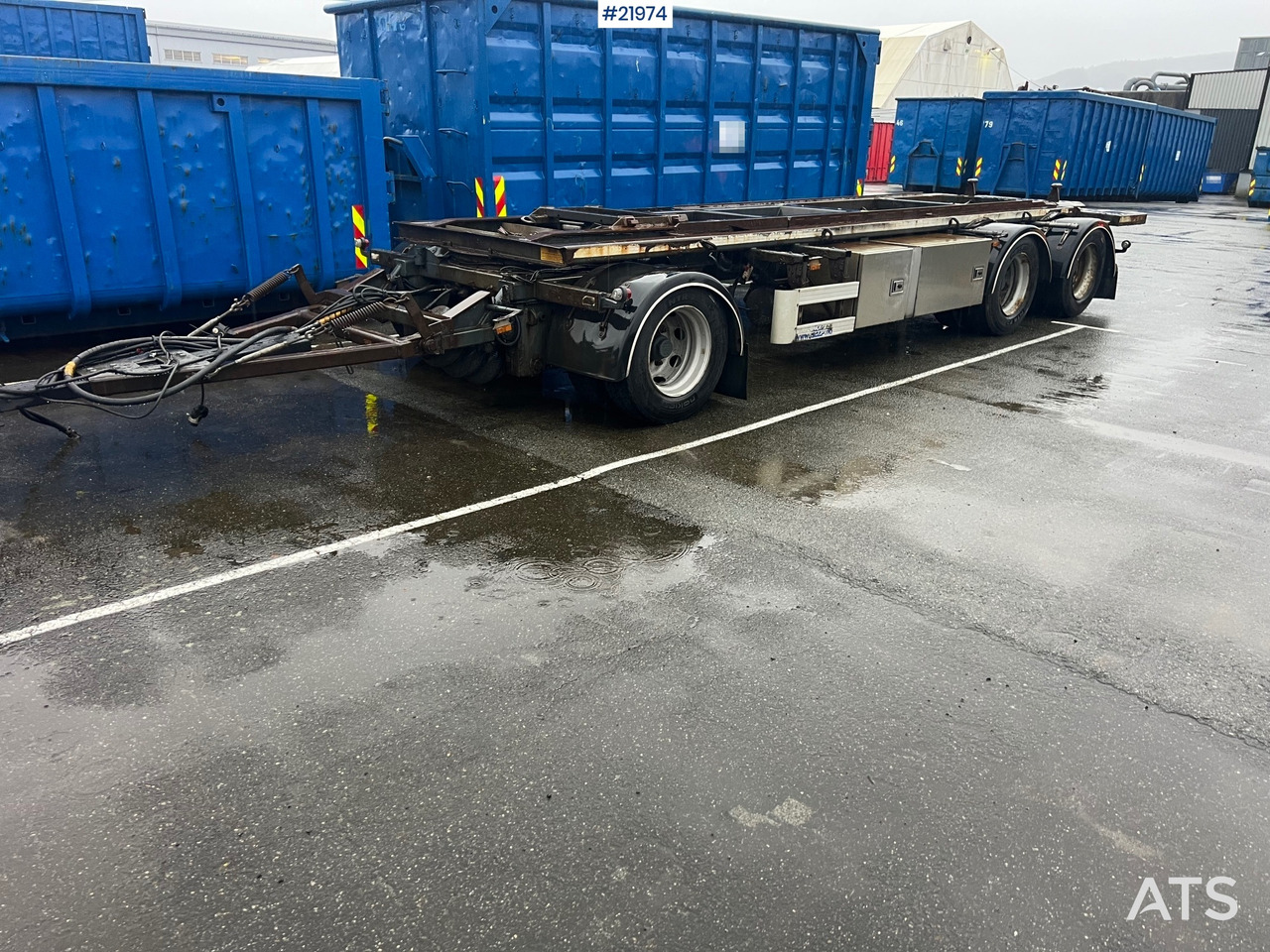 NOR SLEP sl-28kt 3 akslet krokslep m/ tipp - Roll-off/ Skip trailer: picture 1 NOR SLEP sl-28kt 3 akslet krokslep m/ tipp - Roll-off/ Skip trailer: picture 1