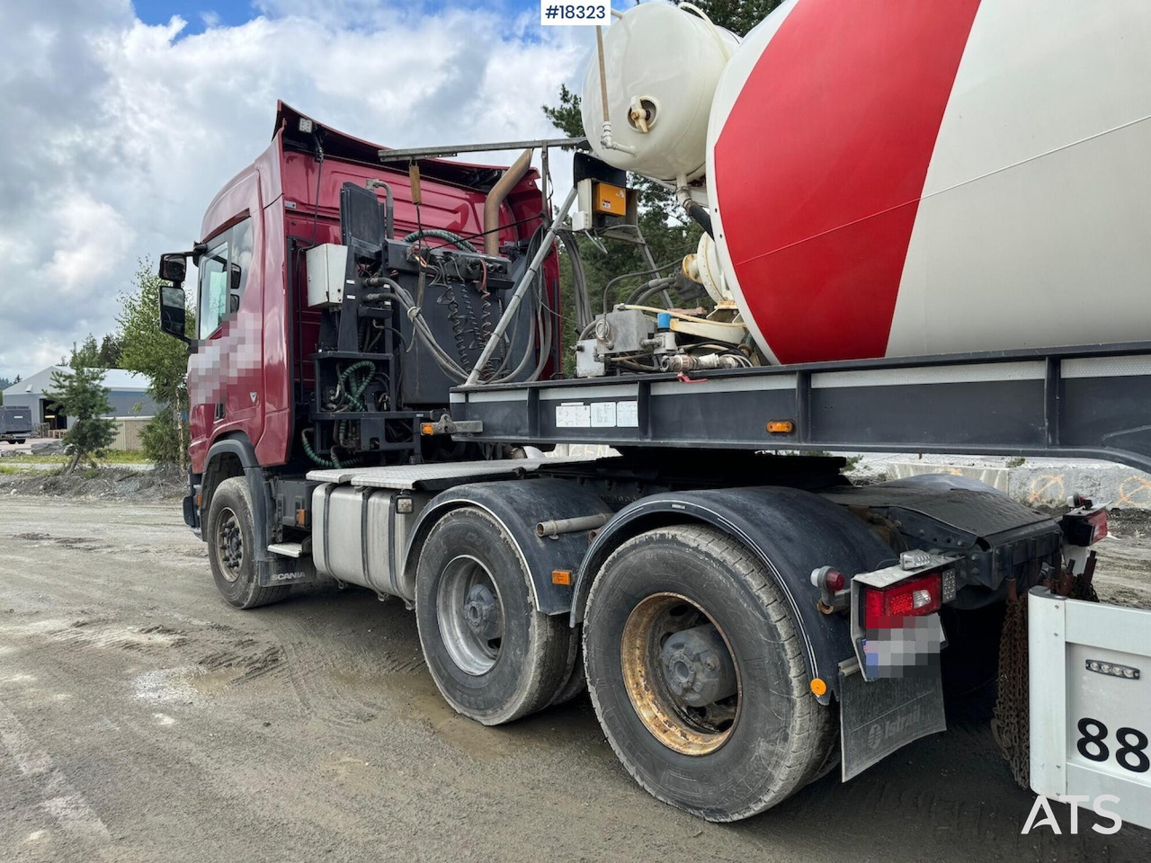 Scania R580 - Concrete mixer truck: picture 4 Scania R580 - Concrete mixer truck: picture 4