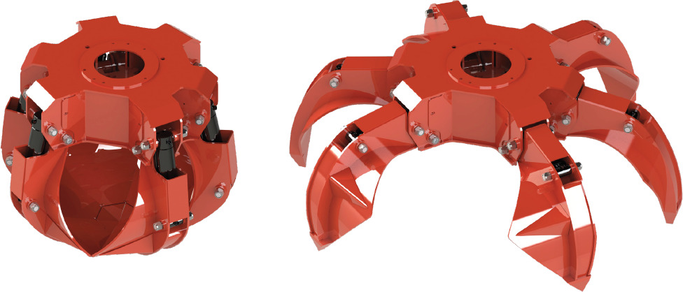 Polyp grab PLP 400/4 - Grapple for Loader crane: picture 1 Polyp grab PLP 400/4 - Grapple for Loader crane: picture 1