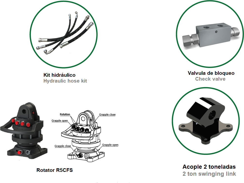Polyp grabs for sawn timber PLP-W 290/5 - Grapple for Loader crane: picture 4 Polyp grabs for sawn timber PLP-W 290/5 - Grapple for Loader crane: picture 4