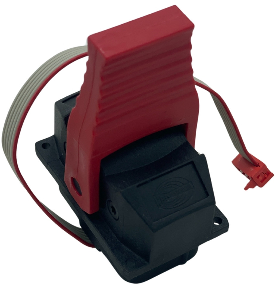 Red linear lever HBC Linus JLP00150 - Electrical system for Loader crane: picture 3 Red linear lever HBC Linus JLP00150 - Electrical system for Loader crane: picture 3