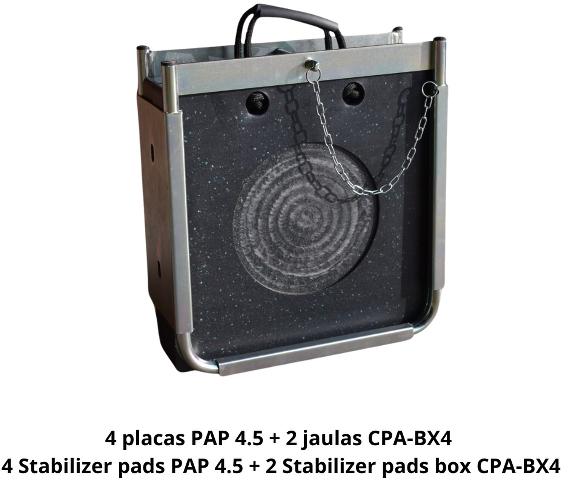 4 Stabilizer Pads PAP 4.5 + 2 Boxes CPA-BX4 OF-3-4P2J - Spare parts for Loader crane: picture 1 4 Stabilizer Pads PAP 4.5 + 2 Boxes CPA-BX4 OF-3-4P2J - Spare parts for Loader crane: picture 1