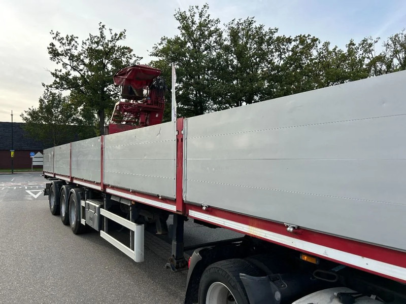 Carnehl Stenen vervoer oplegger met Kennis kraan - Dropside/ Flatbed semi-trailer: picture 2 Carnehl Stenen vervoer oplegger met Kennis kraan - Dropside/ Flatbed semi-trailer: picture 2