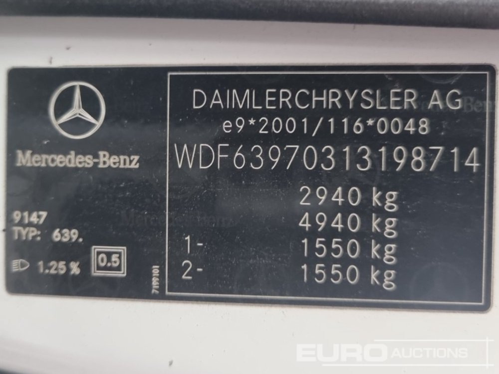 Combi van 2005 Mercedes Benz Vito: picture 34 Combi van 2005 Mercedes Benz Vito: picture 34