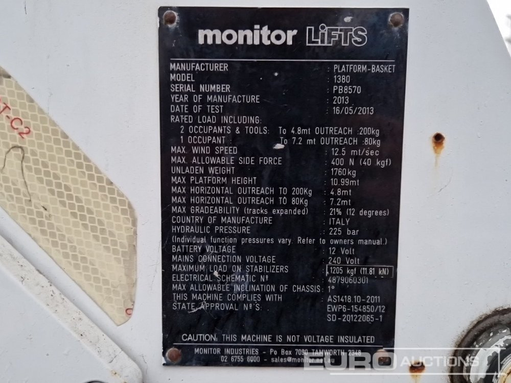 Spider lift 2013 Platform Basket 1380: picture 32