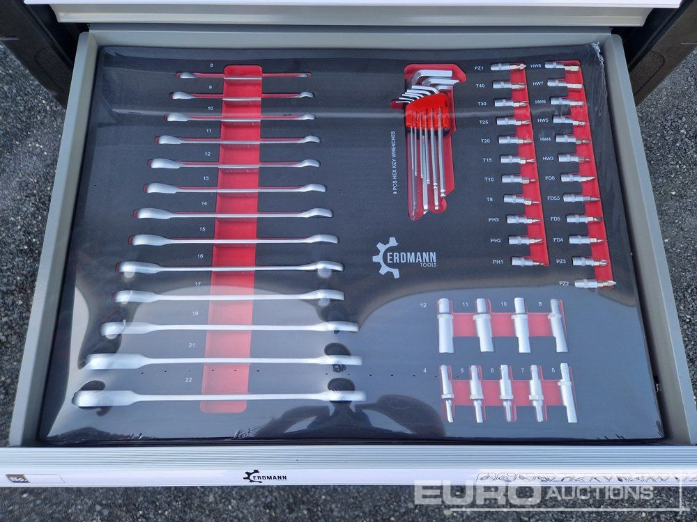 Workshop equipment Unused Erdmann XXl Edition 7 Drawer Tool Cabinet c/w Profi Tools: picture 6