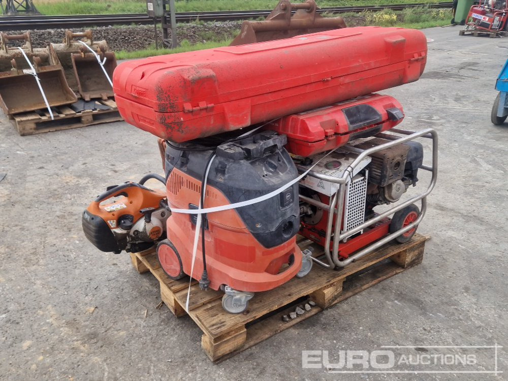 Vacuum Cleaner, Quick Cut Saw, Chainsaw, Hydraulic Power Pack, Hammer Drill, Wall Sander - Construction equipment: picture 1 Vacuum Cleaner, Quick Cut Saw, Chainsaw, Hydraulic Power Pack, Hammer Drill, Wall Sander - Construction equipment: picture 1