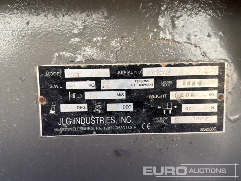 Scissor lift JLG 4069LE: picture 24