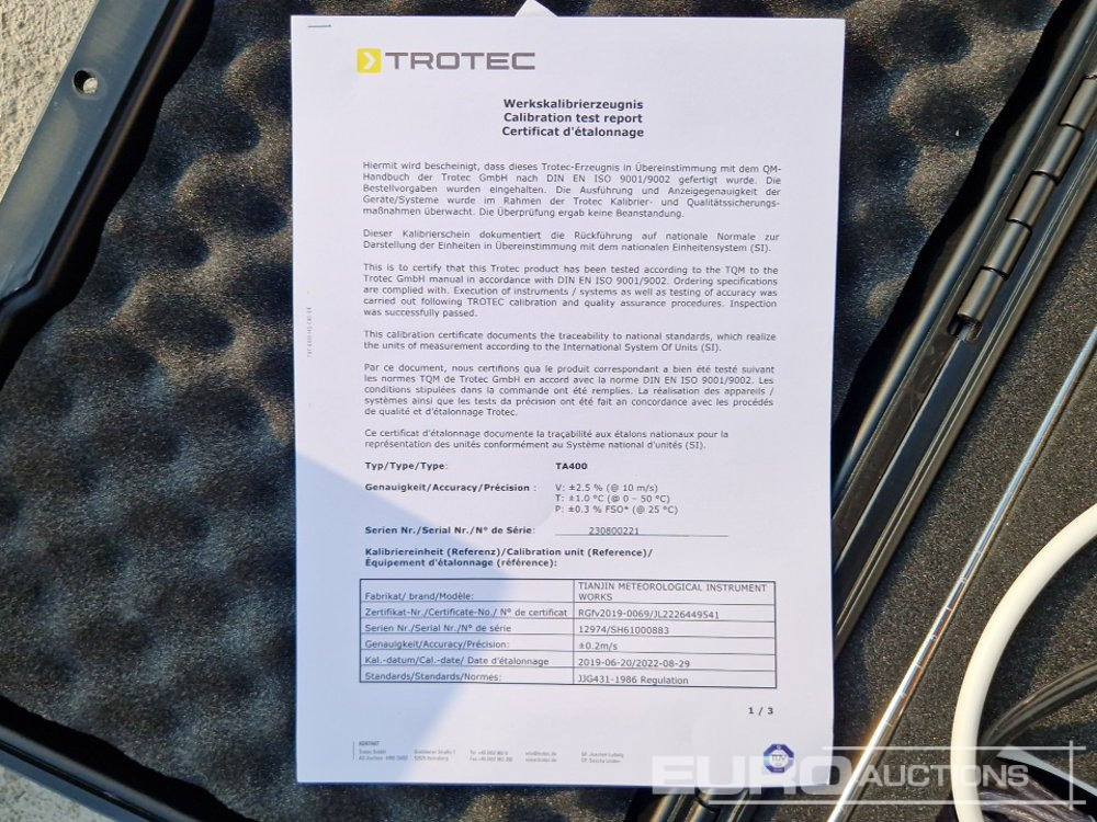 Trotec TA400 - Construction equipment: picture 3 Trotec TA400 - Construction equipment: picture 3