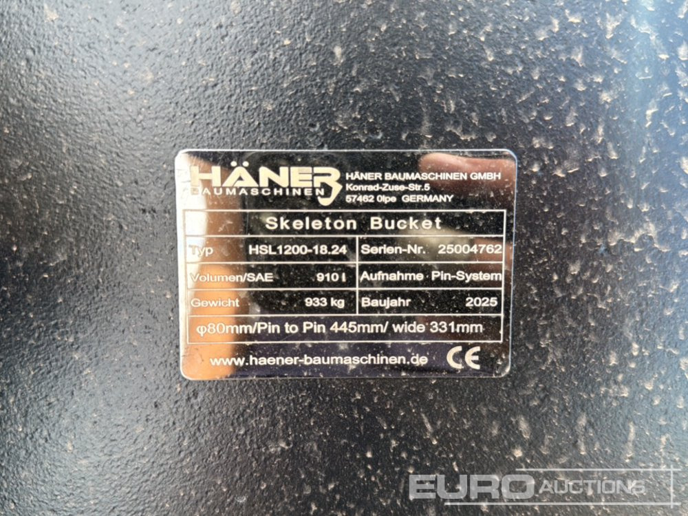 Unused 2025 Häner HSL1200-18.24 - Bucket: picture 5 Unused 2025 Häner HSL1200-18.24 - Bucket: picture 5