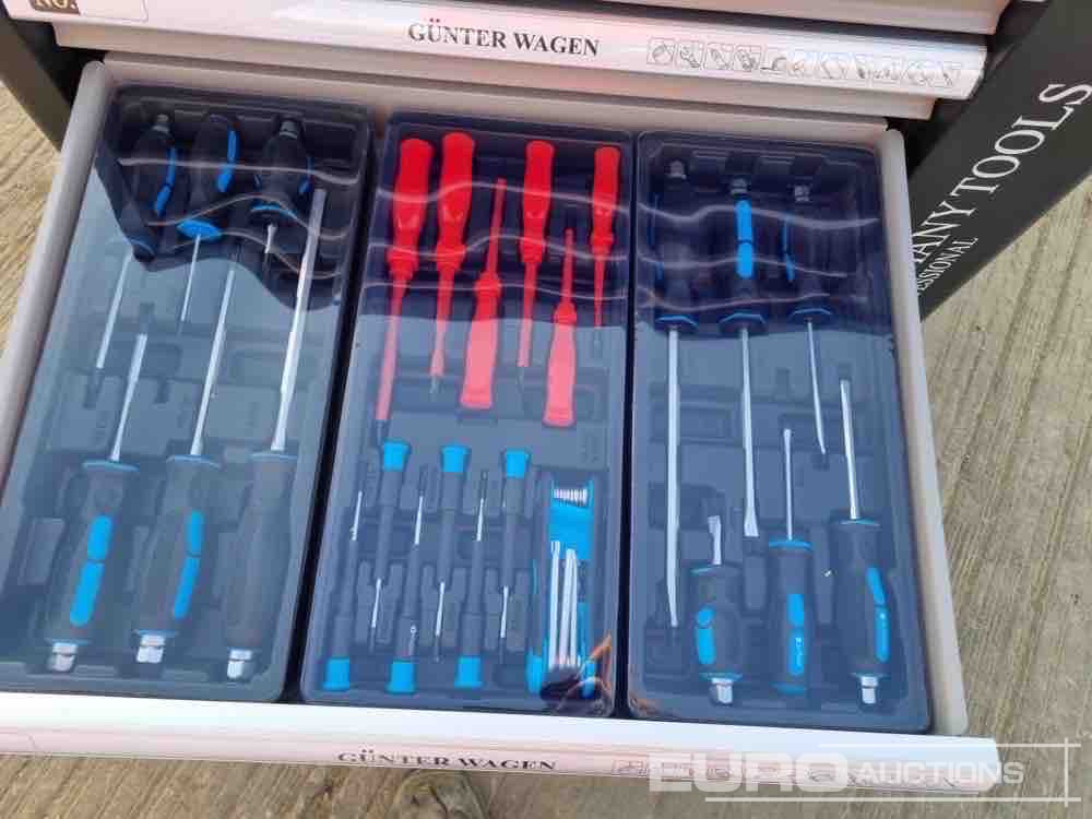 Workshop equipment Unused Germany Tools Tools Trolley, 220Pcs, Complete with Tools, 6 Drawers  / Carro Porta Herramientas Completo, 6 Cajones: picture 11