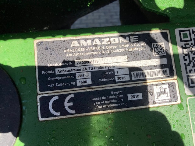 Amazone Amazone TS 4200 hydro - Sprayer: picture 2 Amazone Amazone TS 4200 hydro - Sprayer: picture 2