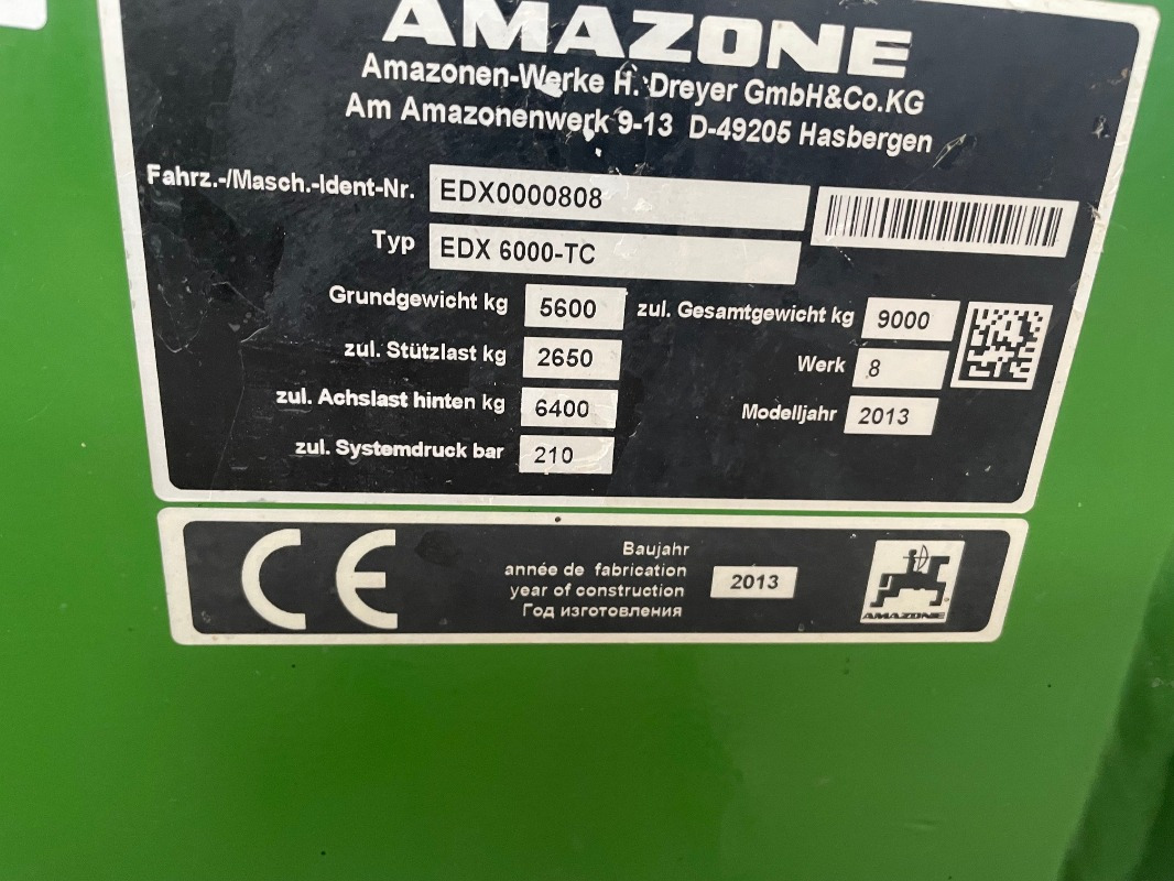 Amazone EDX 6000 TC - Seed drill: picture 2 Amazone EDX 6000 TC - Seed drill: picture 2