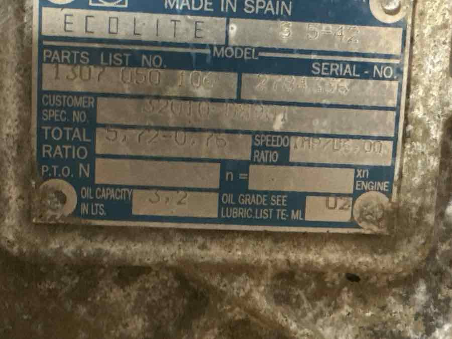 NISSAN ATELEON GEARBOX S5-42 // 1307050106 - Gearbox for Truck: picture 3 NISSAN ATELEON GEARBOX S5-42 // 1307050106 - Gearbox for Truck: picture 3