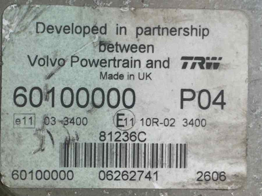 VOLVO ECU 60100000 P04 - Electrical system for Truck: picture 3 VOLVO ECU 60100000 P04 - Electrical system for Truck: picture 3