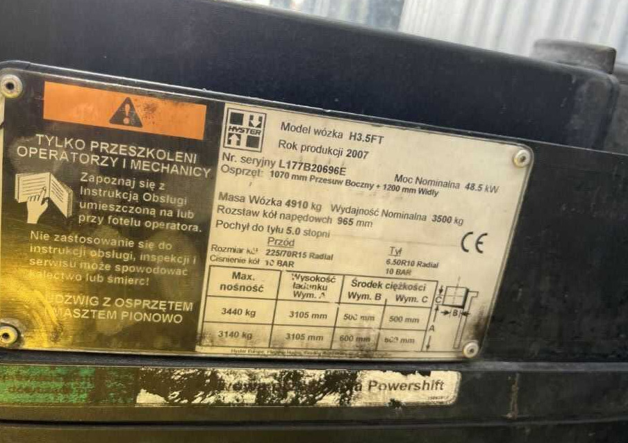 Hyster H3.5FT - Diesel forklift: picture 4 Hyster H3.5FT - Diesel forklift: picture 4