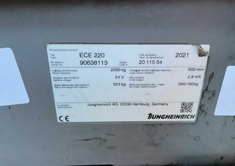 Jungheinrich ECE220 - Order picker: picture 4 Jungheinrich ECE220 - Order picker: picture 4