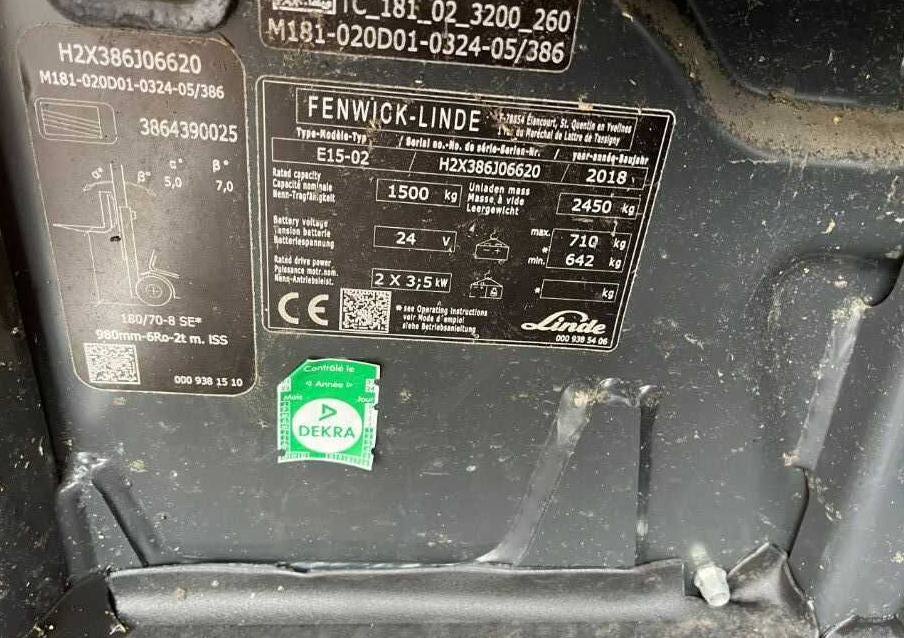 Linde E15-02 - Electric forklift: picture 4 Linde E15-02 - Electric forklift: picture 4