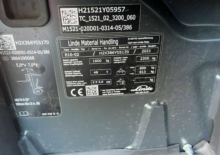 Linde E16-02 - Electric forklift: picture 4 Linde E16-02 - Electric forklift: picture 4