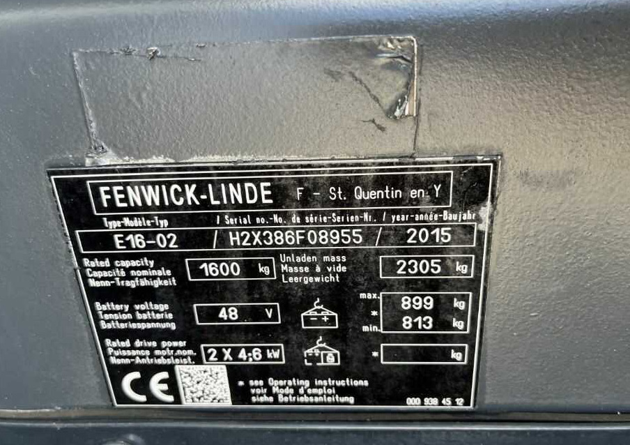Linde E16-02 - Electric forklift: picture 4 Linde E16-02 - Electric forklift: picture 4