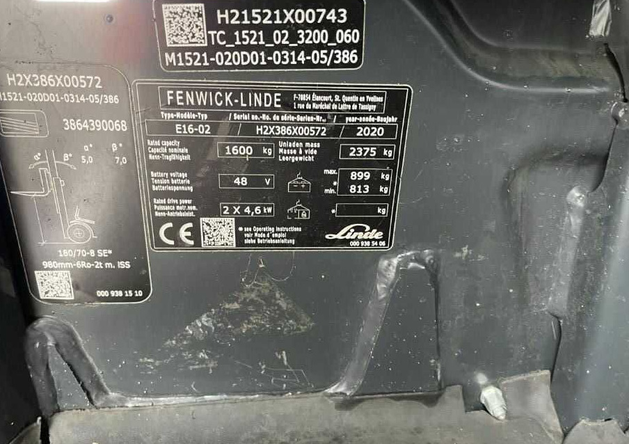 Linde E16-02 - Electric forklift: picture 4 Linde E16-02 - Electric forklift: picture 4