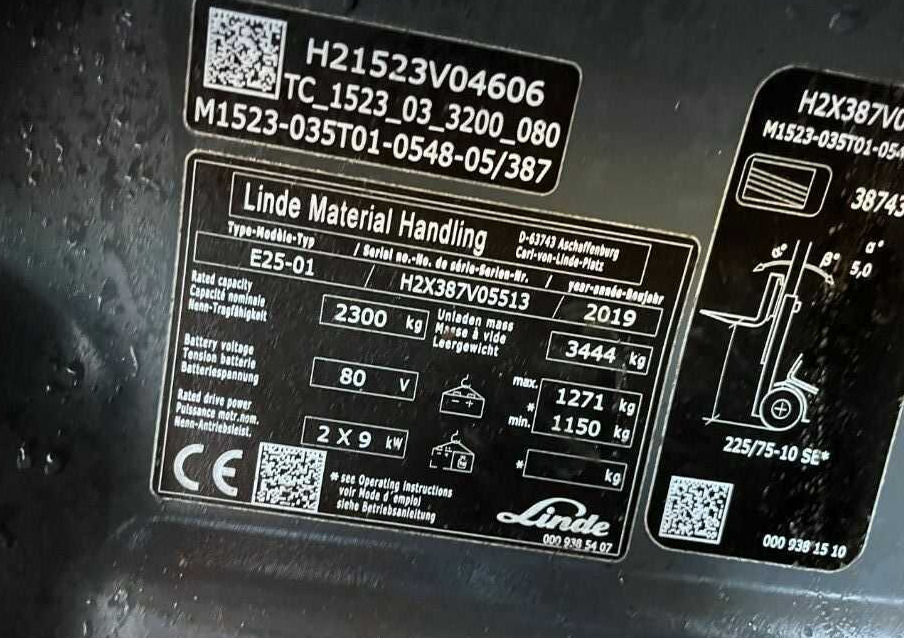 Linde E25-01 - Electric forklift: picture 4 Linde E25-01 - Electric forklift: picture 4