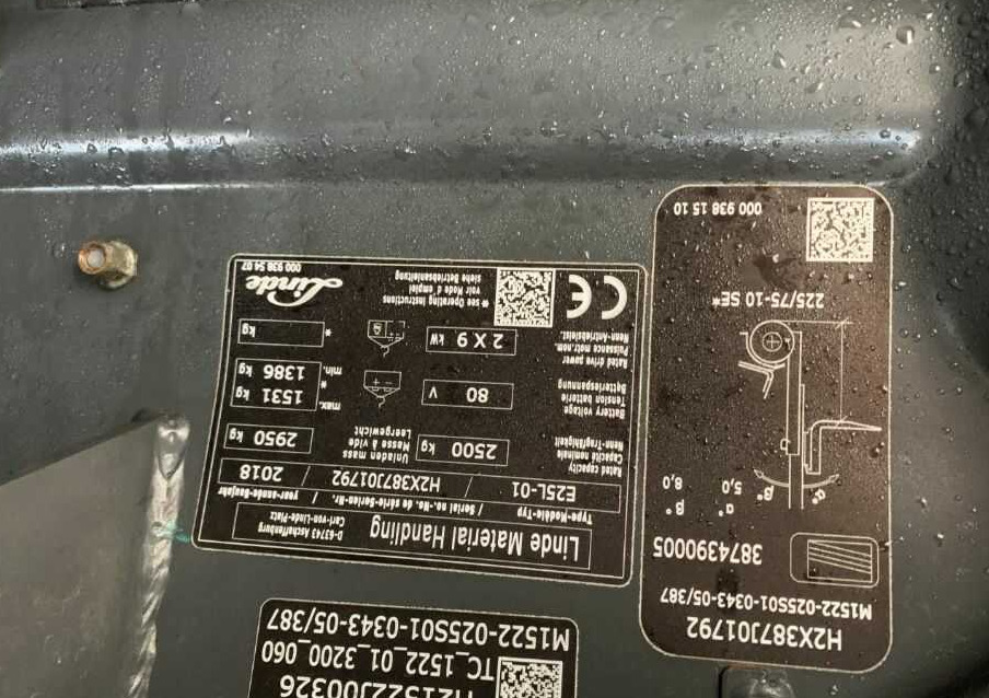 Linde E25L-01 - Electric forklift: picture 4 Linde E25L-01 - Electric forklift: picture 4