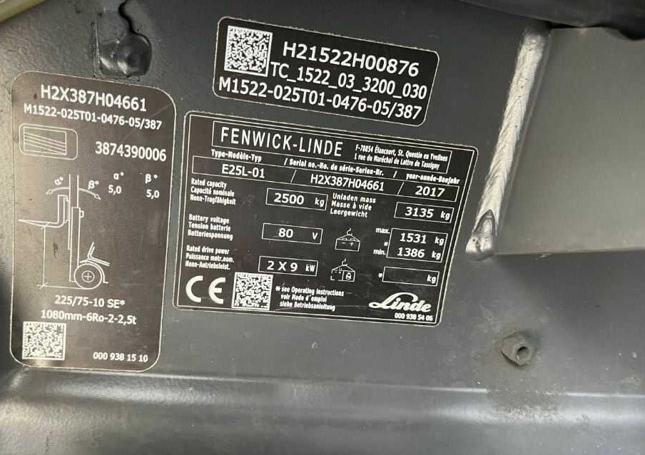 Linde E25L-02 - Electric forklift: picture 4 Linde E25L-02 - Electric forklift: picture 4