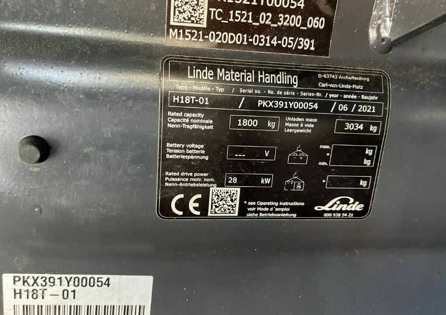 Linde H18T-01 - LPG forklift: picture 4 Linde H18T-01 - LPG forklift: picture 4
