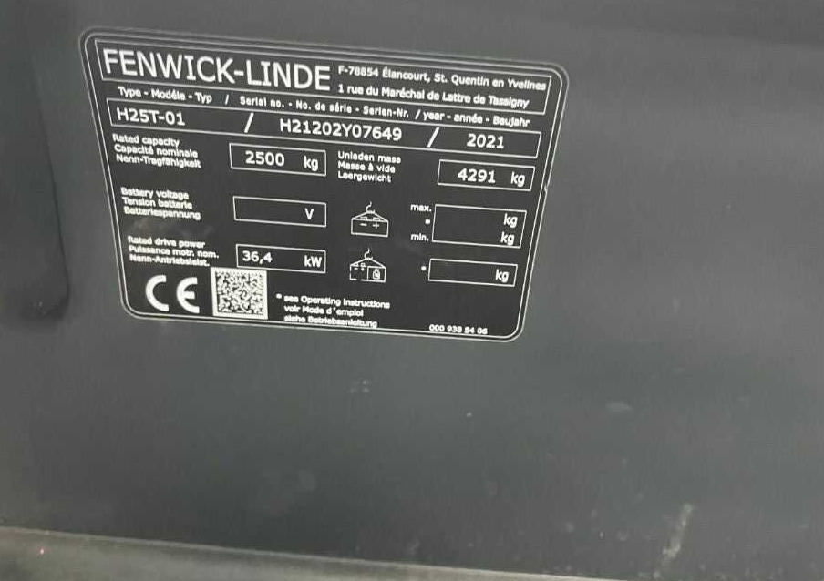 Linde H25T-01 - LPG forklift: picture 4 Linde H25T-01 - LPG forklift: picture 4