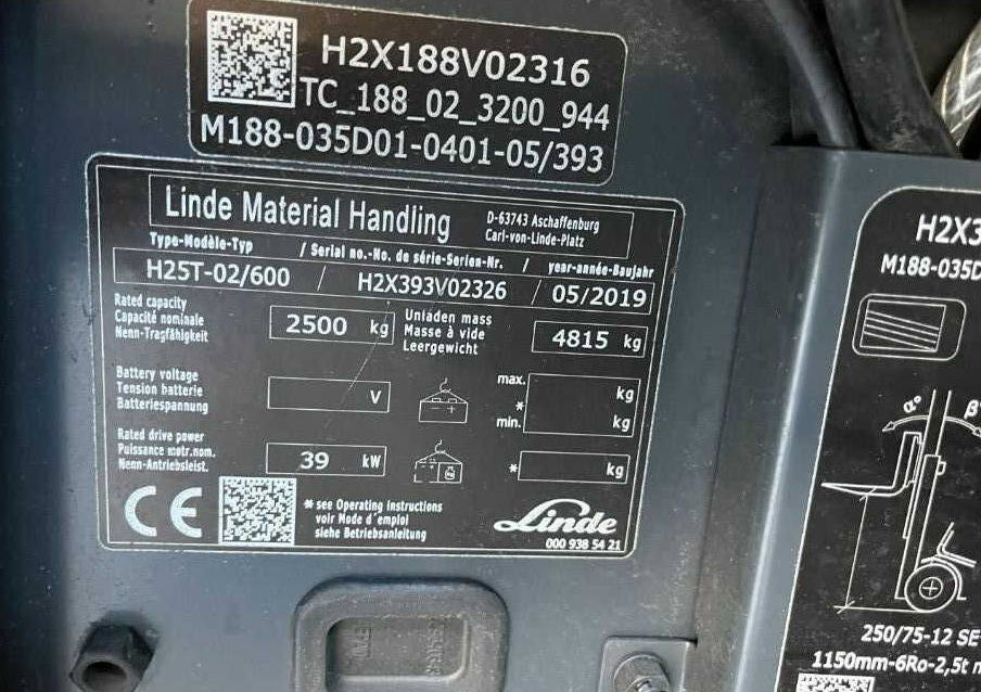 Linde H25T-02/600 - LPG forklift: picture 4 Linde H25T-02/600 - LPG forklift: picture 4