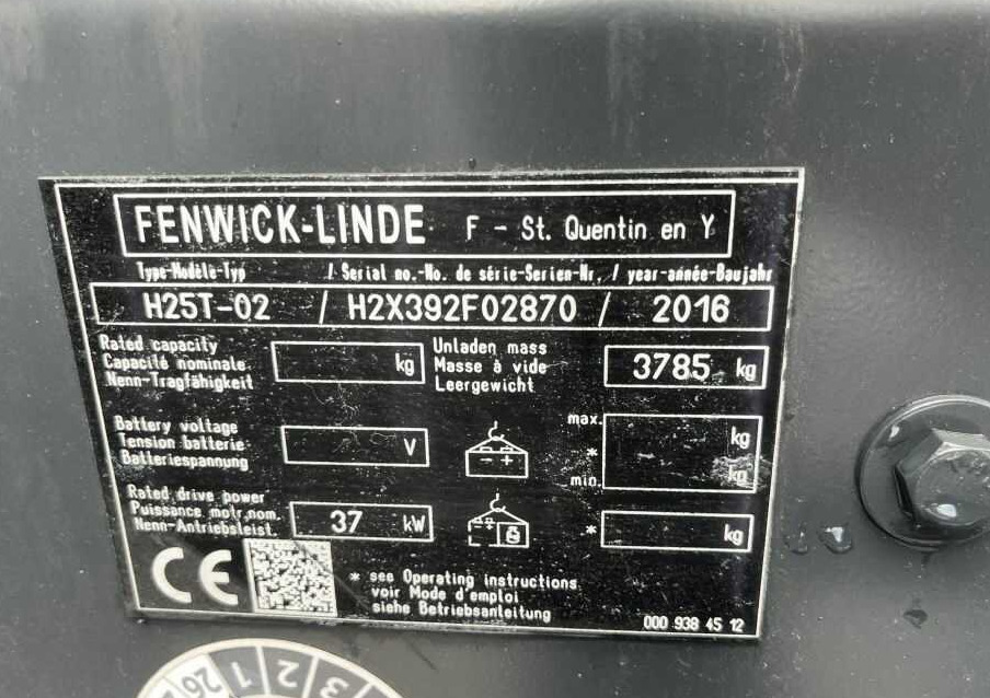 Linde H25T-02 - LPG forklift: picture 4 Linde H25T-02 - LPG forklift: picture 4