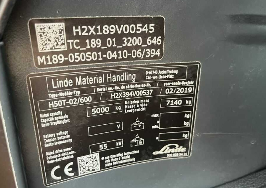Linde H50T-02/600 - LPG forklift: picture 4 Linde H50T-02/600 - LPG forklift: picture 4