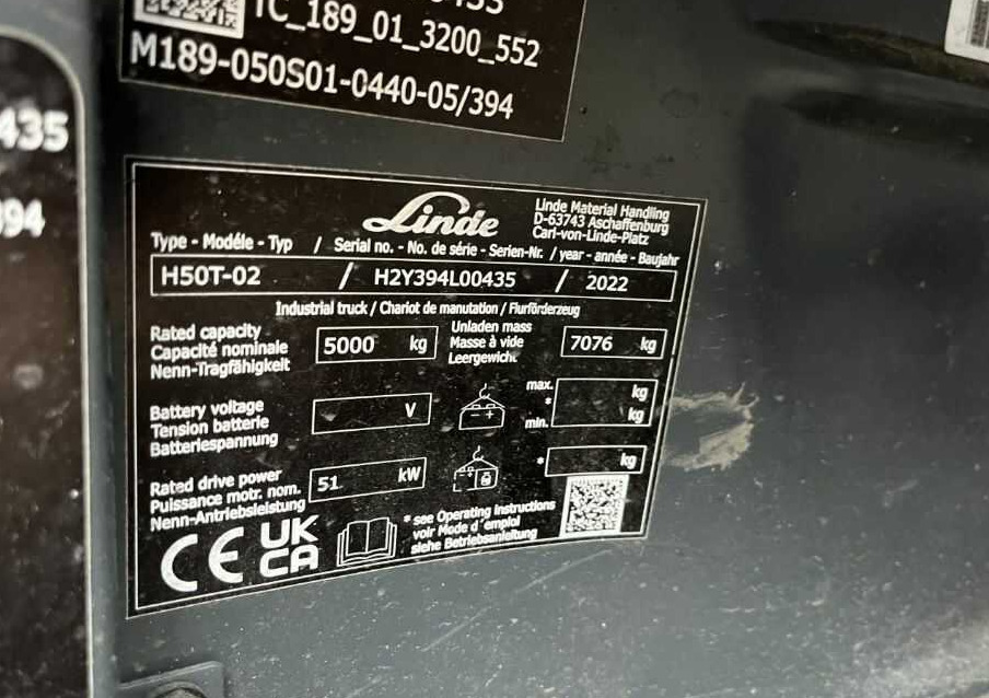 Linde H50T-02 - LPG forklift: picture 4 Linde H50T-02 - LPG forklift: picture 4